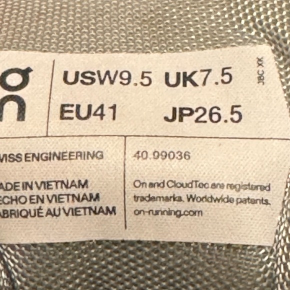 On Running On Cloud X Running Shoes Women’s 9.5 Aloe/Surf 40.99036 - Picture 16 of 16